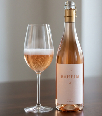 Pinot Noir Wein auf Tisch